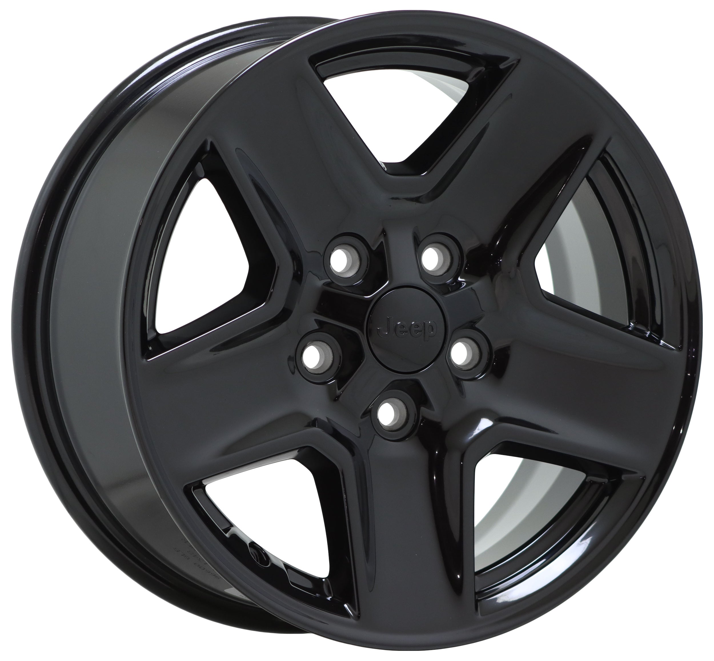 17" Jeep Wrangler Gladiator Gloss Black wheel rim Factory OEM single 9235